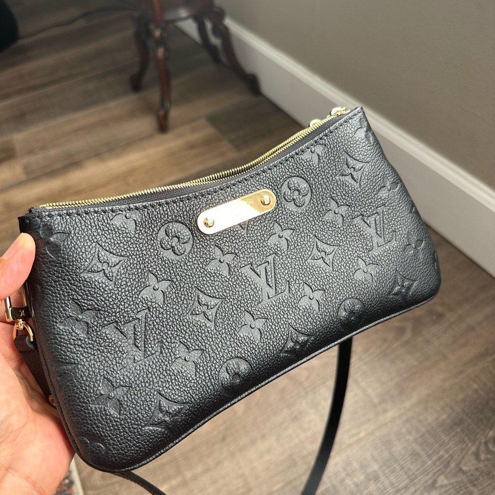 Louis Vuitton Black Monogram Wristlet crossbody